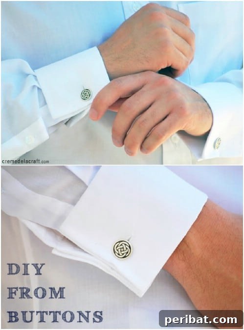 25 Cute and Quick Father's Day Crafts from Kids 6 Easy DIY Cufflinks From Buttons