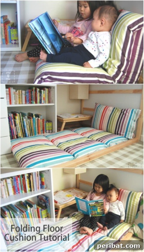 Lounge Large: 22 Easy DIY Giant Floor Cushions 11 Huge DIY Folding Floor Cushion