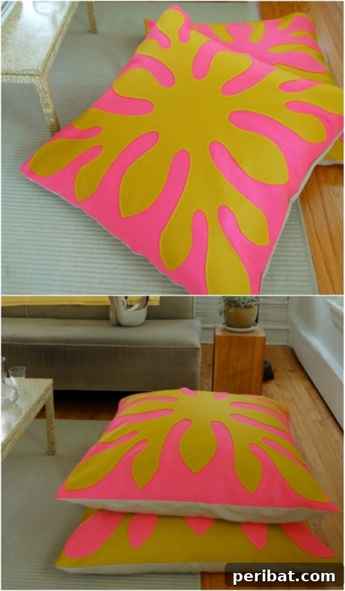 Lounge Large: 22 Easy DIY Giant Floor Cushions 15 DIY Hawaiian Themed Felt Floor Pillows
