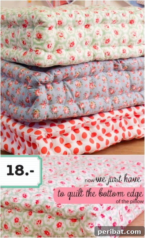 Lounge Large: 22 Easy DIY Giant Floor Cushions 21 Easy DIY Quilted Floor Cushion
