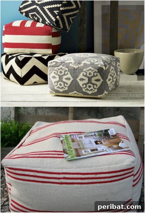 Lounge Large: 22 Easy DIY Giant Floor Cushions 10 IKEA Hack Floor Pouf