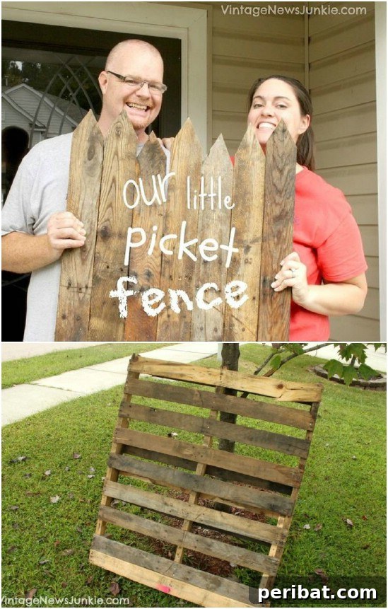 DIY Garden Picket Fence