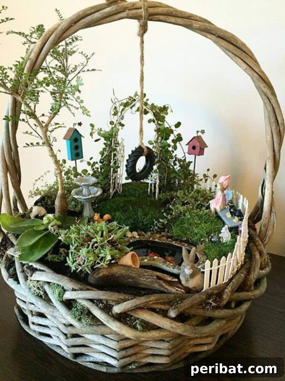 Bring Whimsical Magic Home: DIY Fairy Garden Ideas for Every Corner 14 Simple DIY Basket Fairy Garden