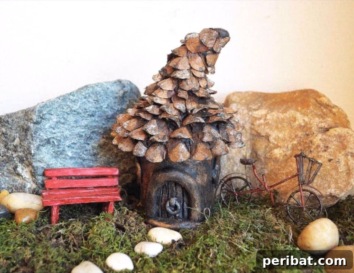 Bring Whimsical Magic Home: DIY Fairy Garden Ideas for Every Corner 17 DIY Pinecone Fairy House