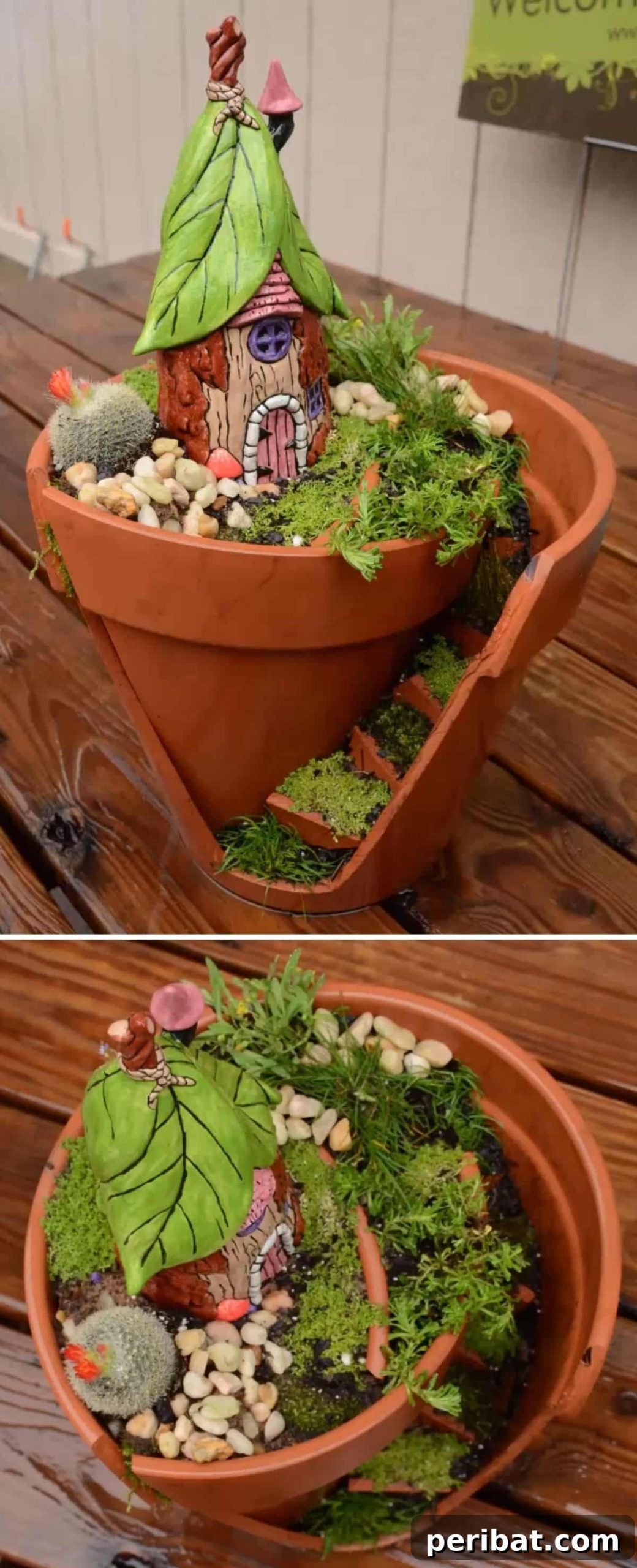 Bring Whimsical Magic Home: DIY Fairy Garden Ideas for Every Corner 6 Upcycled Broken Pot Fairy Garden