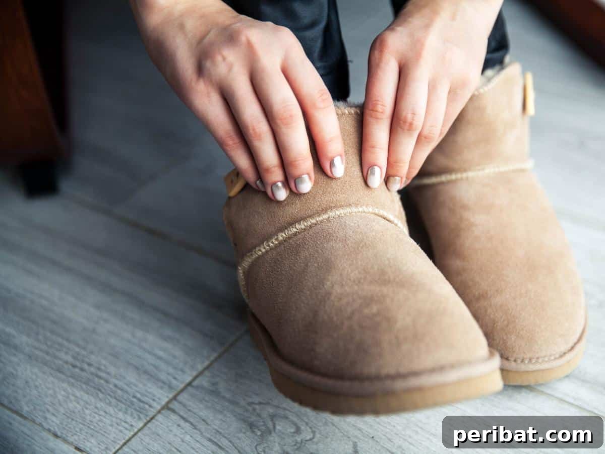 Clean UGG Boots with a Suede Brush and Damp Cloth