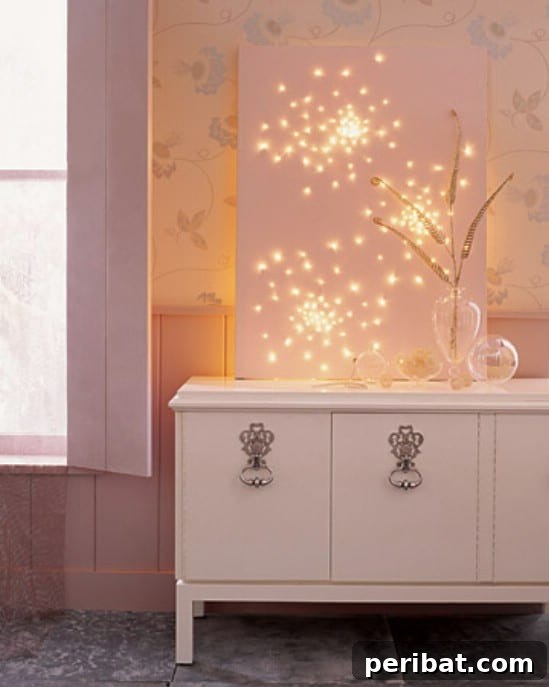 Beyond Basic: 25 DIY Nightlights to Elevate Your Home's Ambiance 16 DIY Glittering Canvas Nightlight