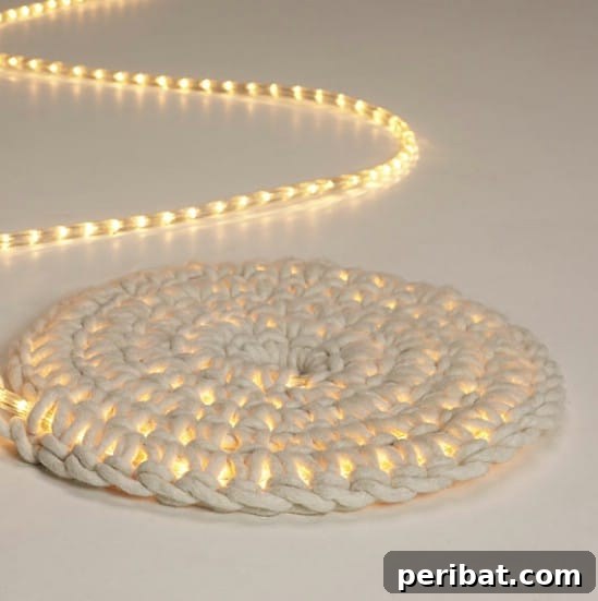 Beyond Basic: 25 DIY Nightlights to Elevate Your Home's Ambiance 17 Easy DIY Glowing Rope Rug
