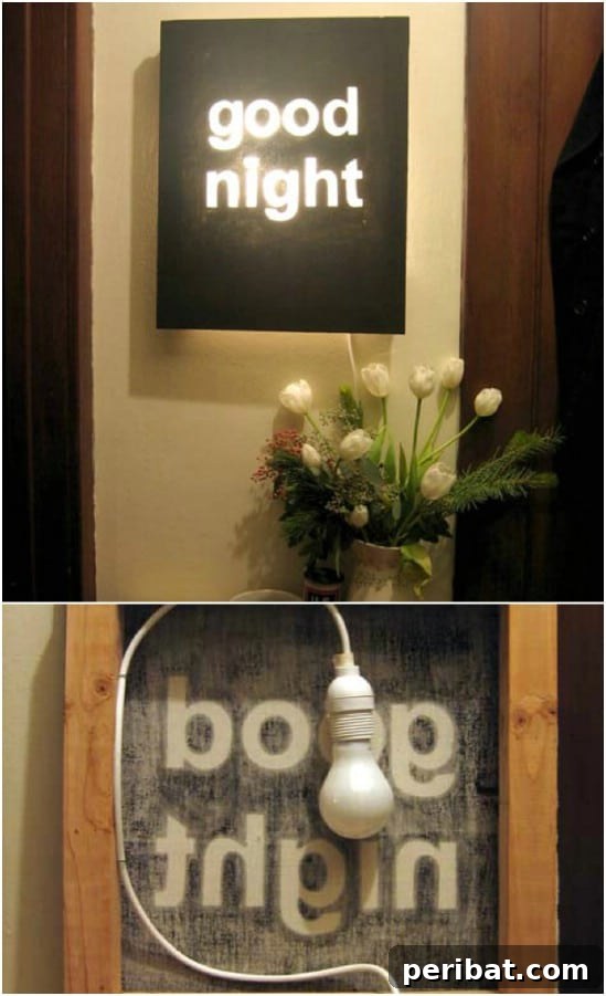 Beyond Basic: 25 DIY Nightlights to Elevate Your Home's Ambiance 18 DIY Lighted Canvas Nightlight