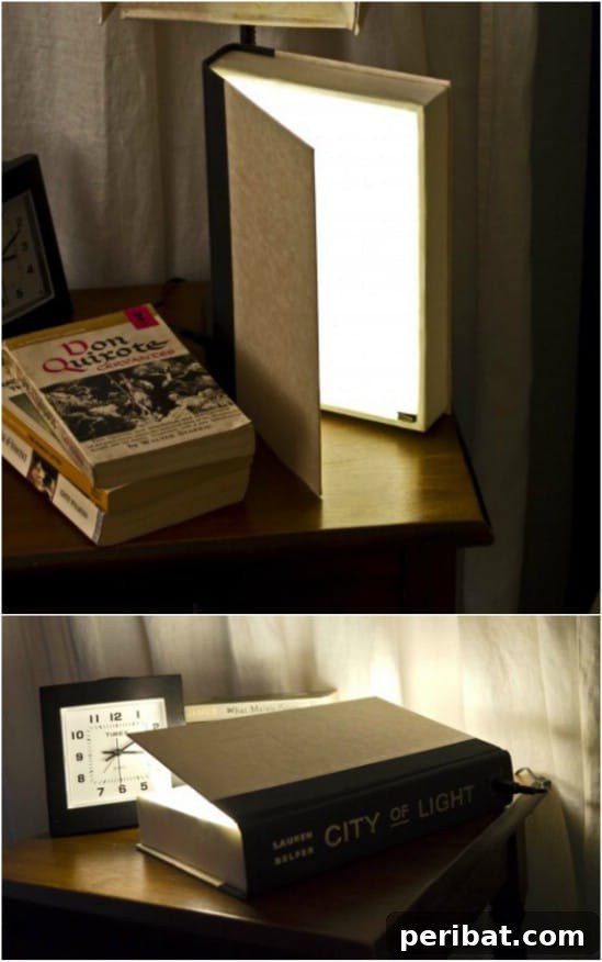 Beyond Basic: 25 DIY Nightlights to Elevate Your Home's Ambiance 3 Cute DIY Book Nightlights