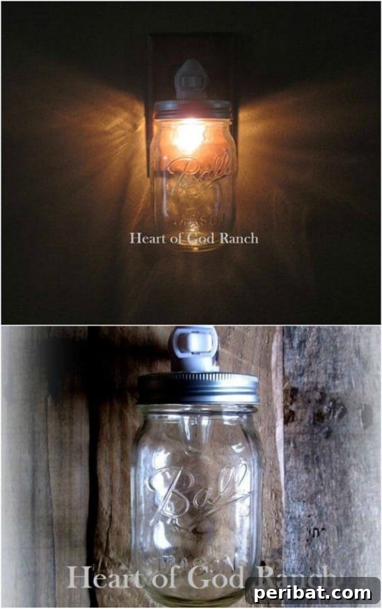 Beyond Basic: 25 DIY Nightlights to Elevate Your Home's Ambiance 4 Pint Sized Mason Jar Clear Nightlight