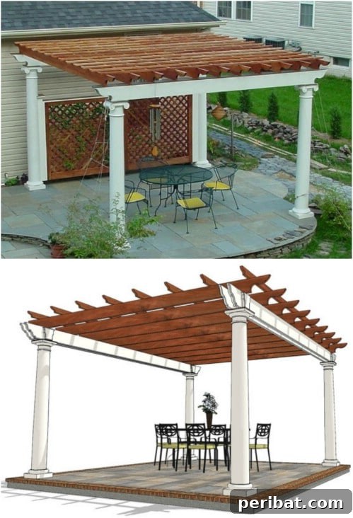 Weekend Pergola Power: Free Plans for DIY Success 16 Patio Pergola Design (Plans Only)