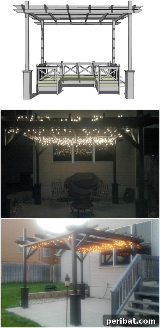 Weekend Pergola Power: Free Plans for DIY Success 6 DIY Pergola With Build In Seating