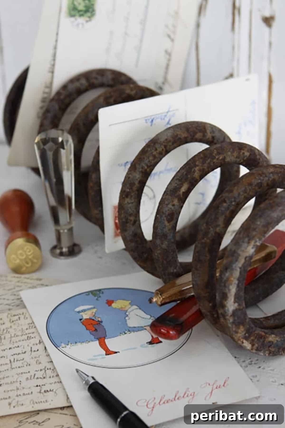 10 Brilliant Ways to Turn Car Scraps into Stylish Home Decor 5 Rustic DIY Mail Sorter Made from an Old Car Coil Spring