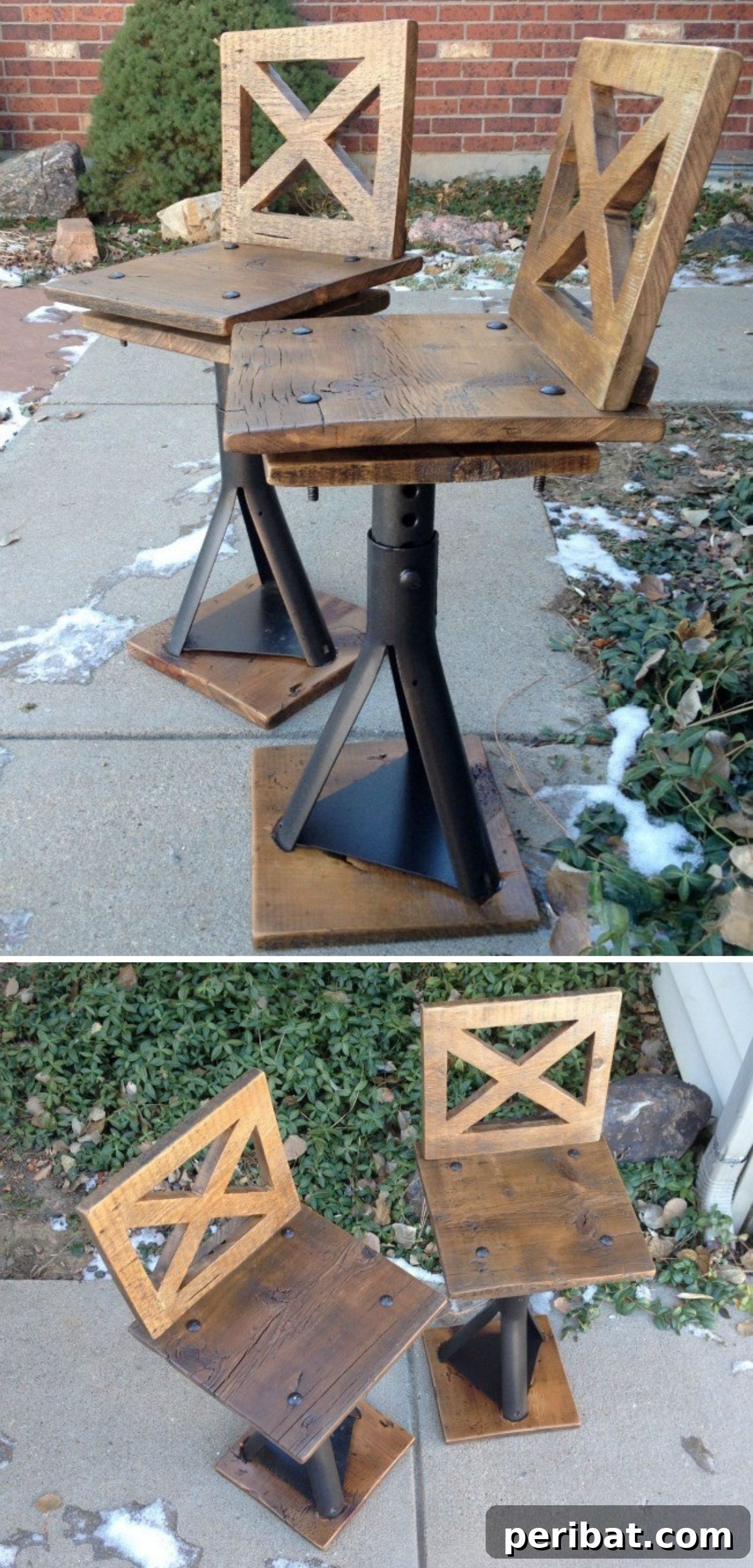 10 Brilliant Ways to Turn Car Scraps into Stylish Home Decor 6 Charming Upcycled Car Jack Kids’ Stools with Industrial Style