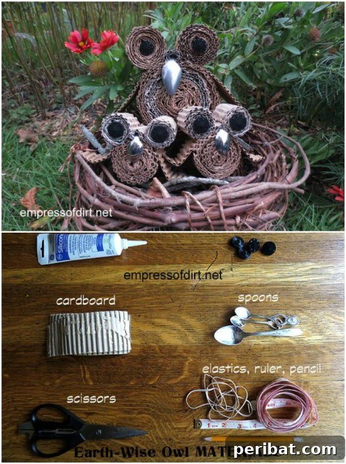 Transform Your Garden on a Dime: 15 Brilliant DIY Decor Ideas 12 Upcycled Cardboard Garden Owls
