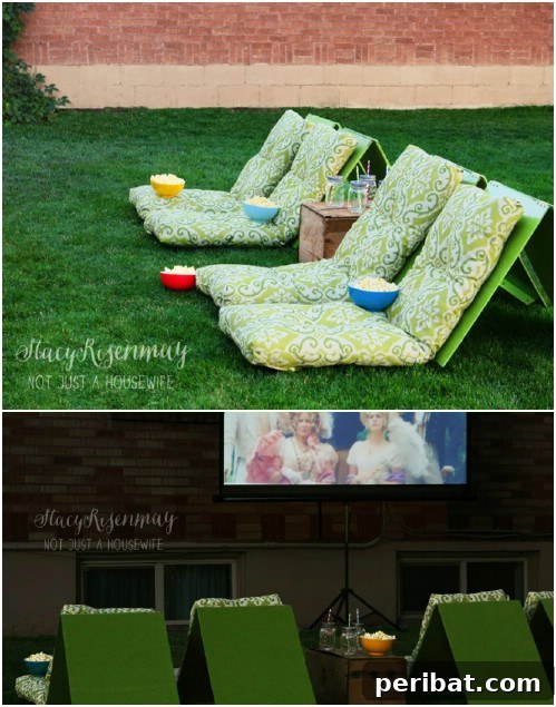 DIY Outdoor Movie Seats