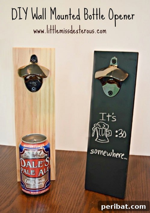 DIY Chalkboard Deck Bottle Opener