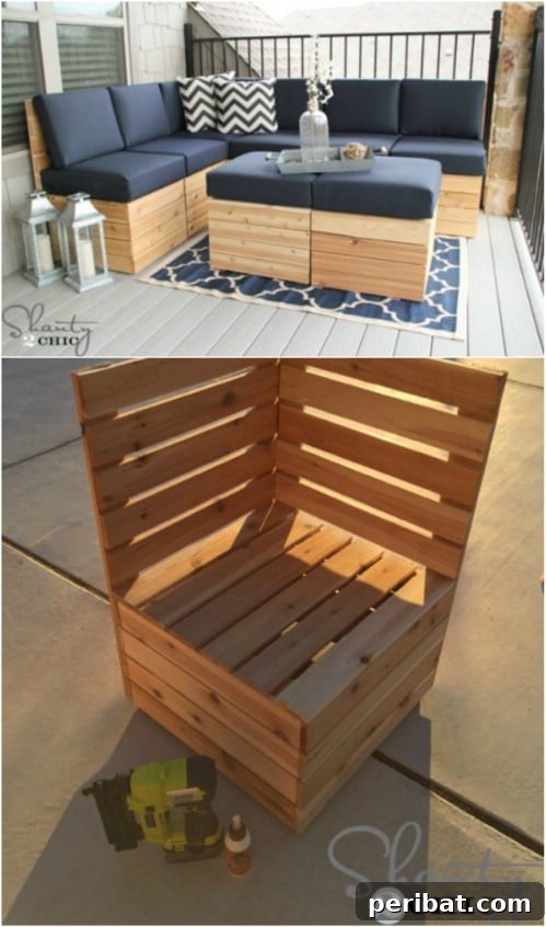 DIY Outdoor Modular Seating