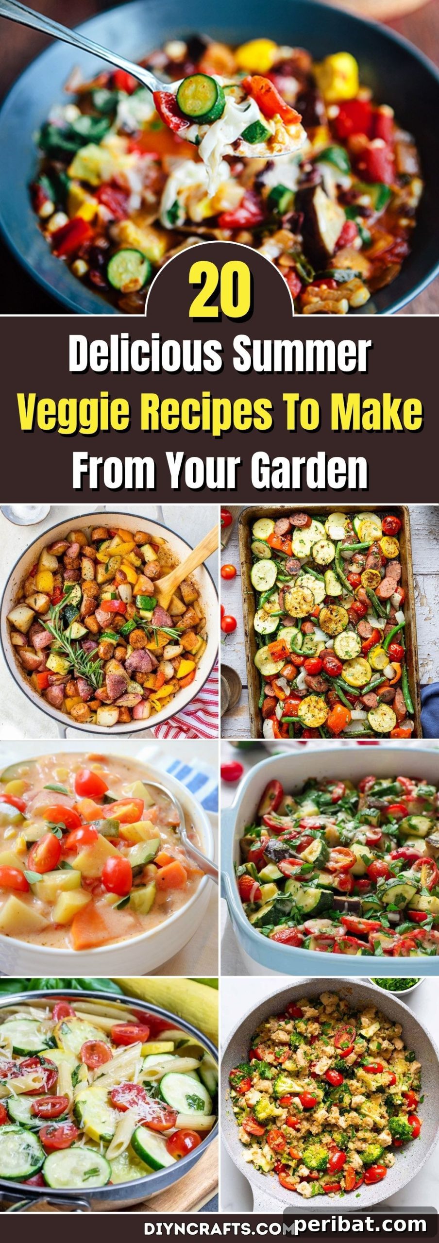 20 Delicious Summer Veggie Recipes To Make From Your Garden pinterest image