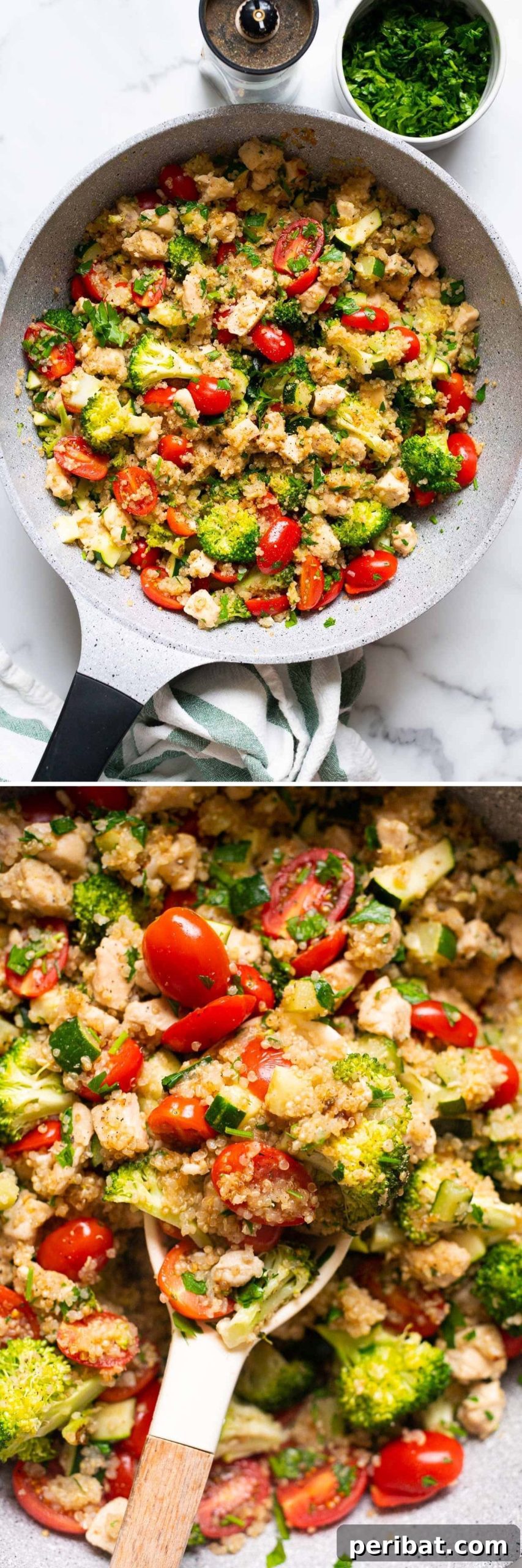 Quinoa And Chicken With Garden Vegetables