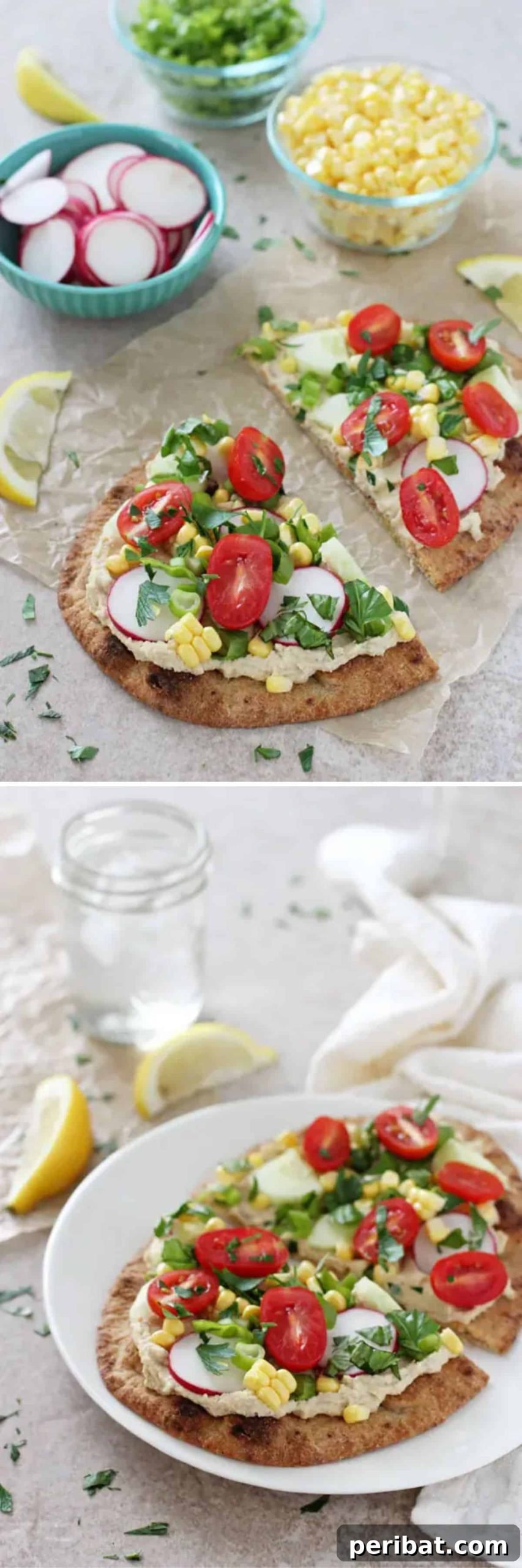 Fresh Garden Vegetable Flatbread