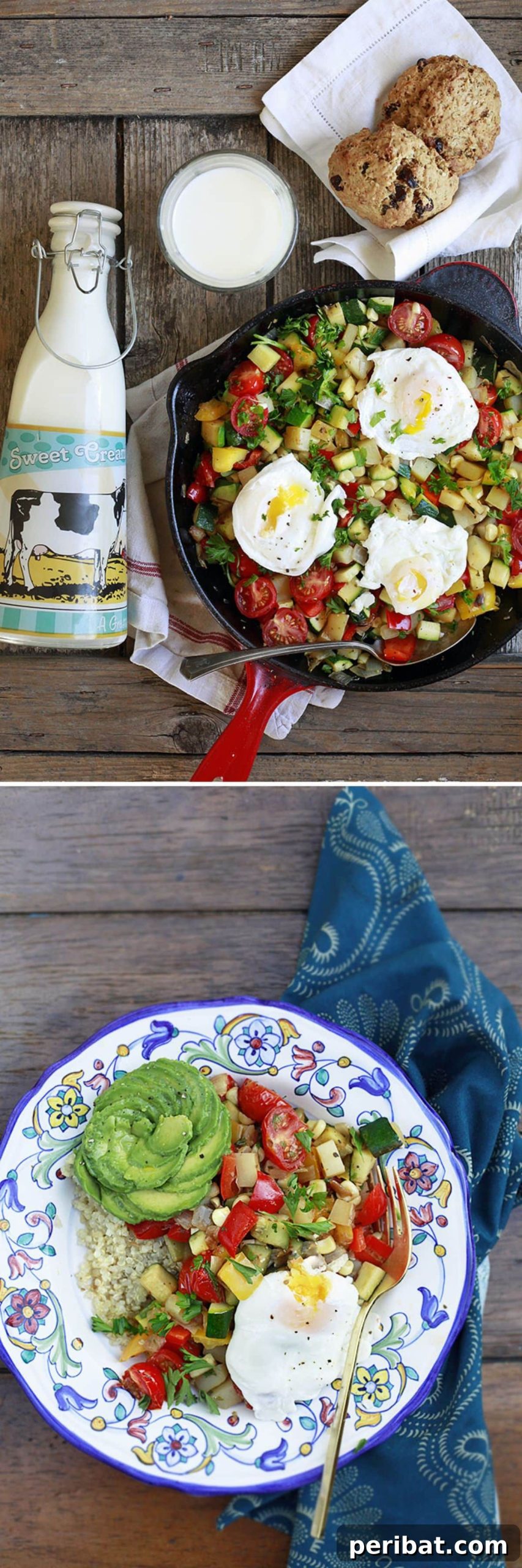 Fresh Garden Vegetable Breakfast Hash