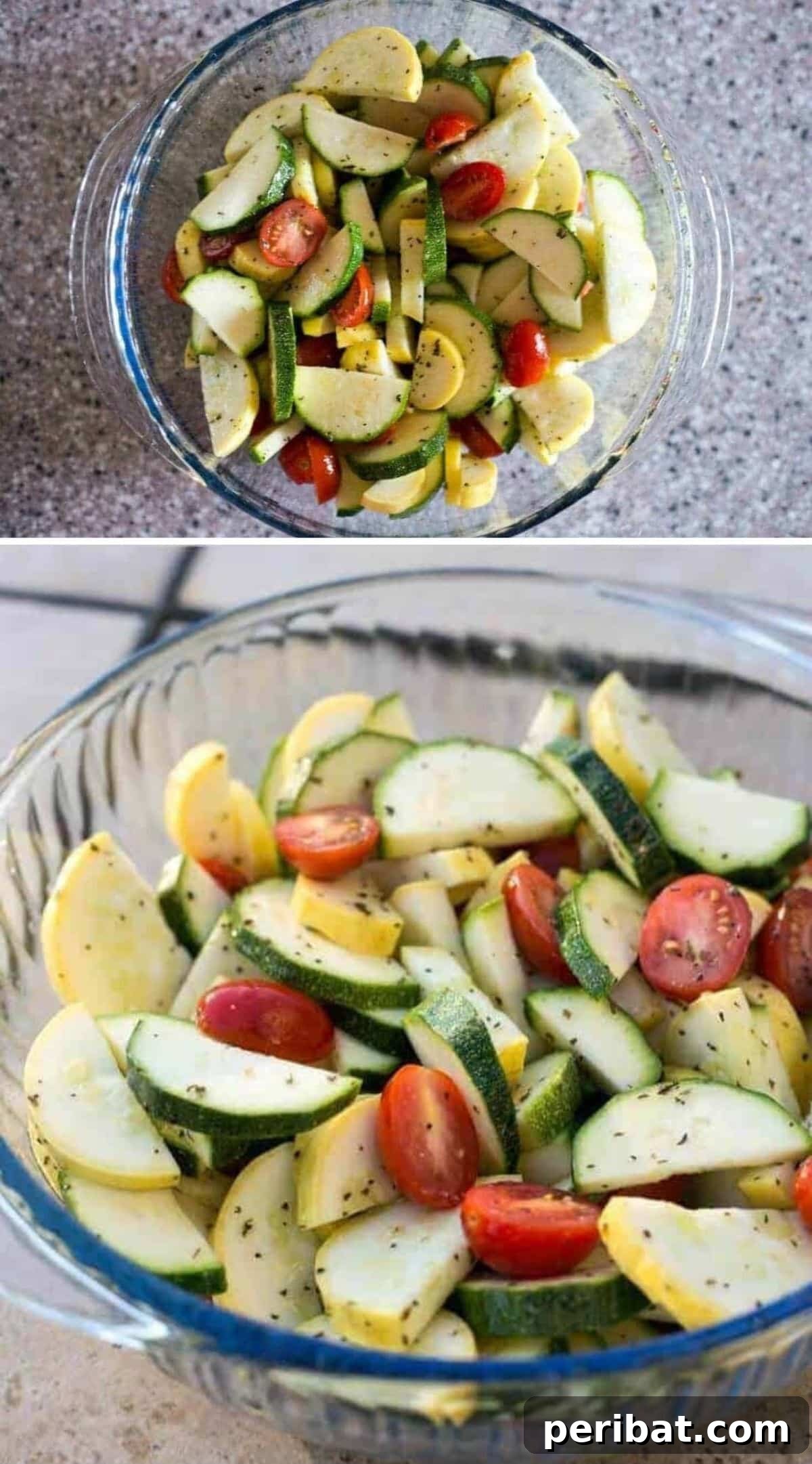 Summer Zucchini, Squash, And Tomato Salad