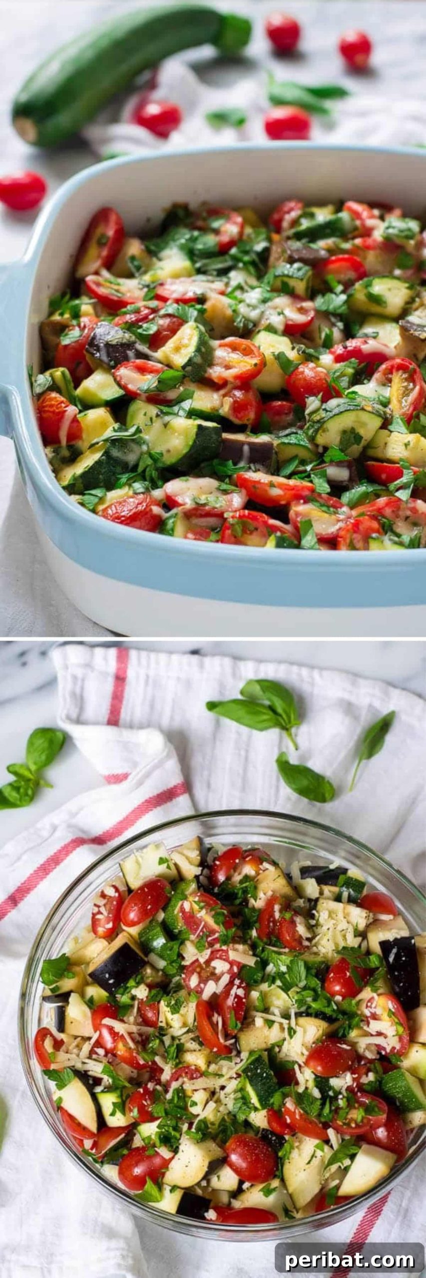 Tomato, Eggplant, And Zucchini Bake