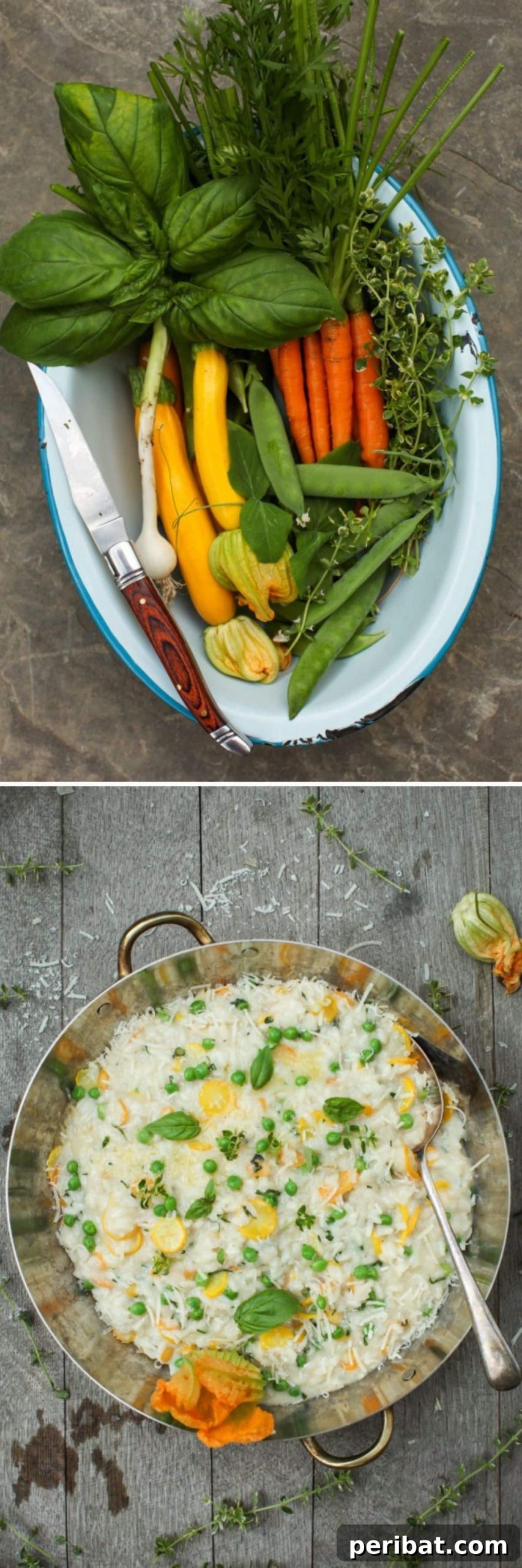 Risotto With Fresh Garden Vegetables