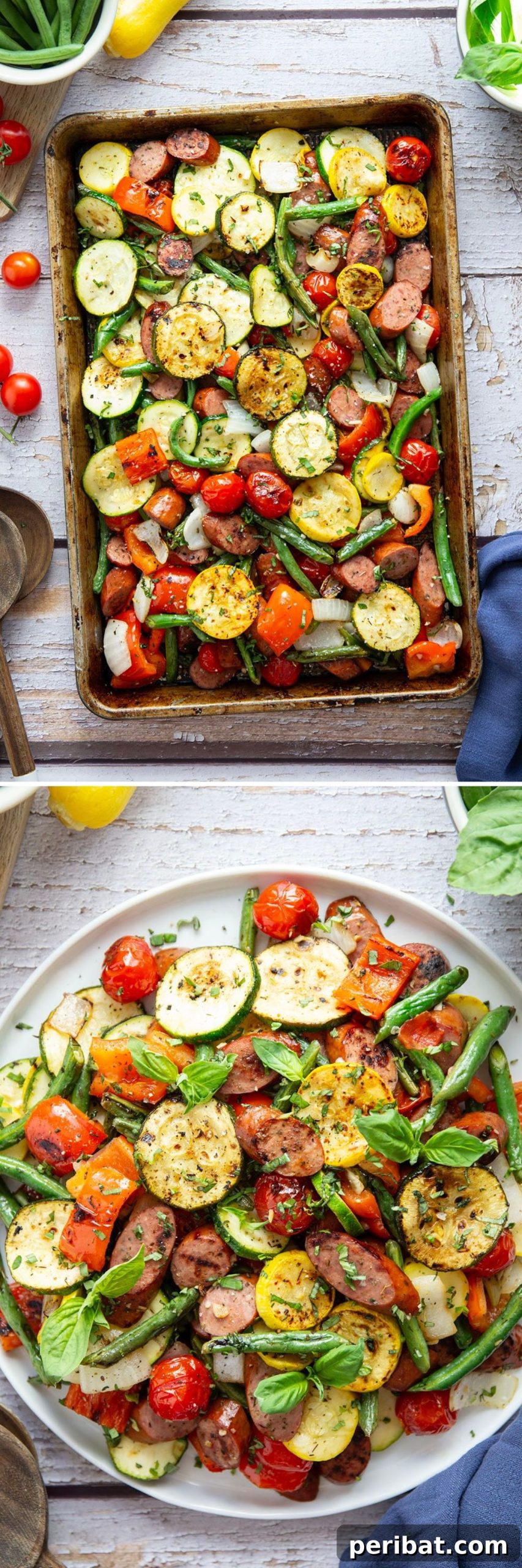 Grilled Summer Vegetables With Sausage