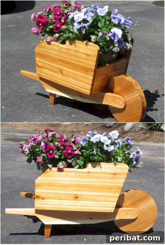Garden Flower Wheelbarrow