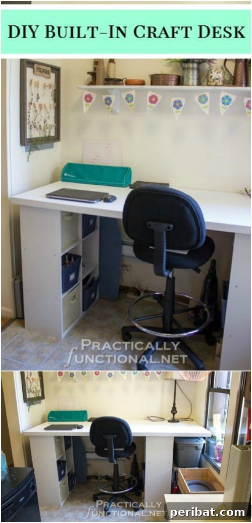 17 Effortless DIY Craft Desks for Your Dream Creative Space 3 Simple DIY Built In Craft Desk