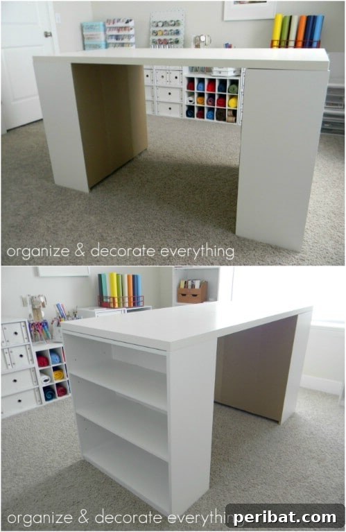 17 Effortless DIY Craft Desks for Your Dream Creative Space 4 $50 DIY Crafting Table