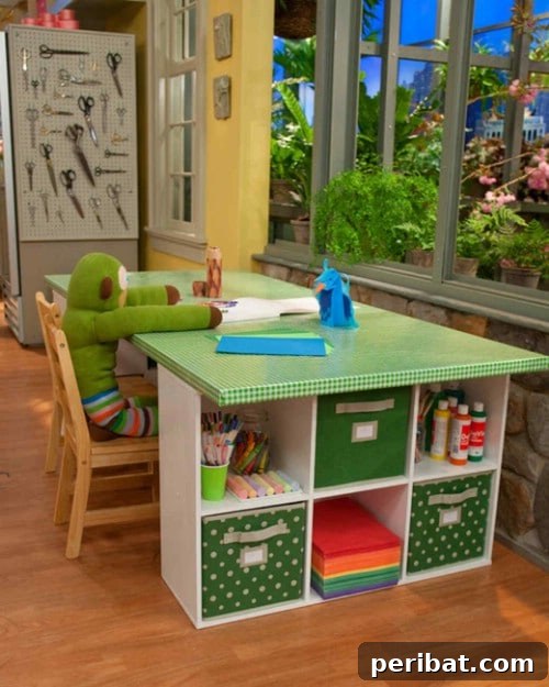 17 Effortless DIY Craft Desks for Your Dream Creative Space 5 Fun And Colorful DIY Crafting Desk