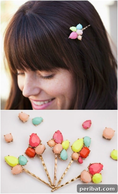 Gorgeous DIY Gemstone Bobby Pins