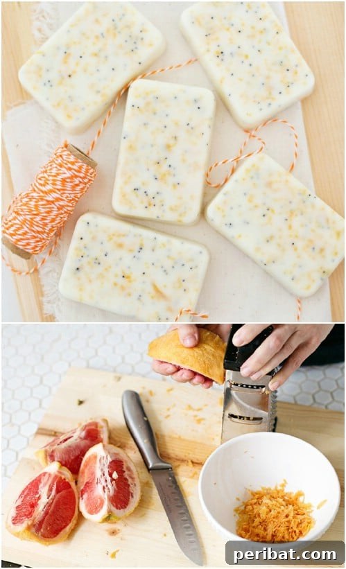 Handmade Grapefruit Mint Soap Bars