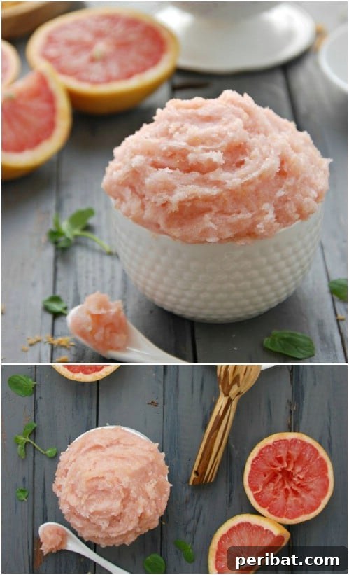Whipped DIY Grapefruit Sugar Scrub