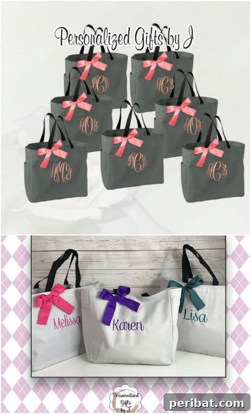 Personalized Bridesmaids Totes