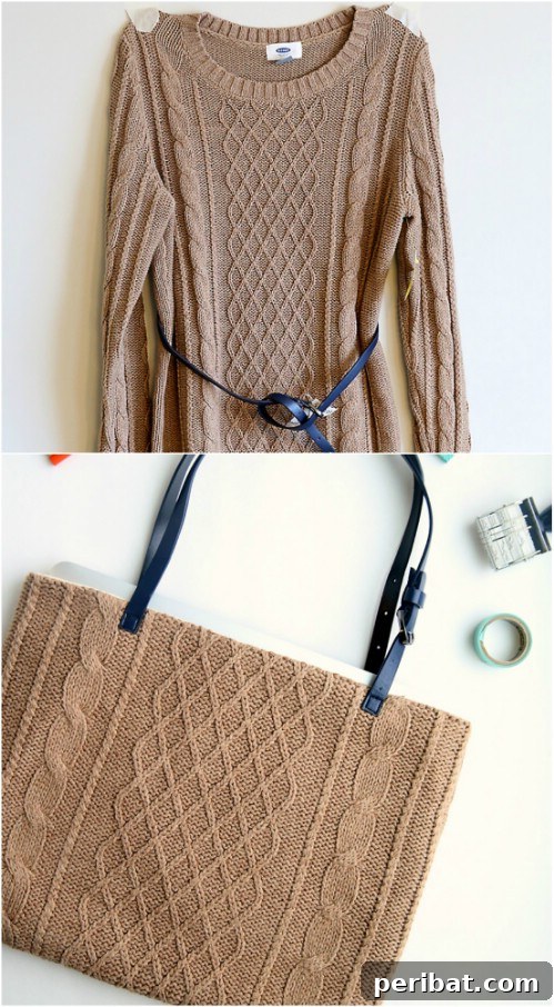 Upcycled Sweater Laptop Bag