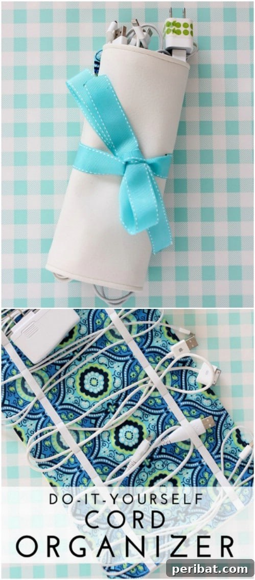 Easy DIY Travel Cord Organizer
