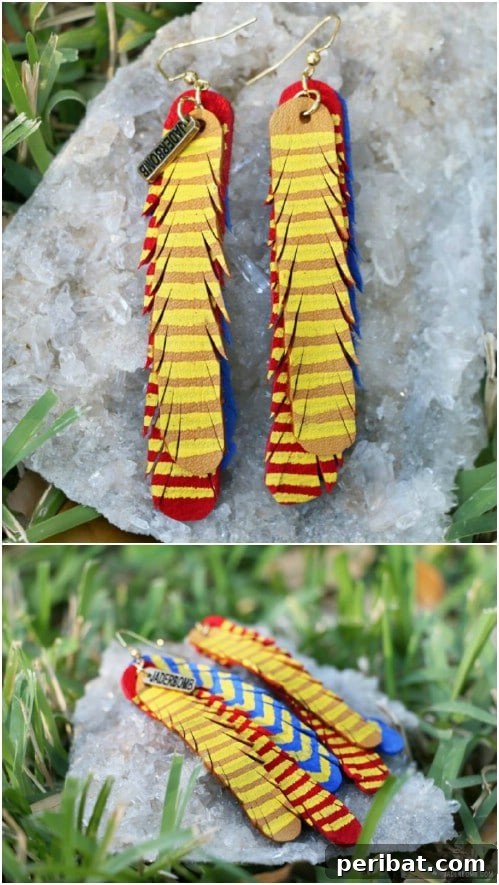 Easy DIY Leather Earrings