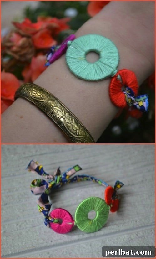 Colorful Repurposed Washer Bracelet