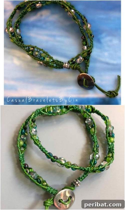 Boho Leather Wrap Bracelet