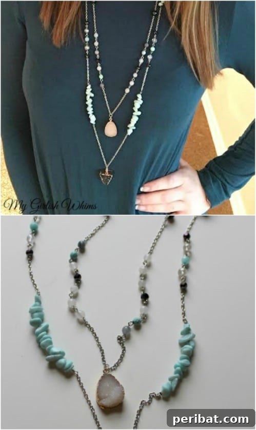 DIY Boho Style Chain Necklace