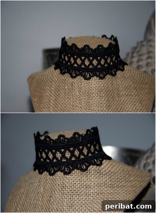 Bohemian Style Crocheted Lace Choker