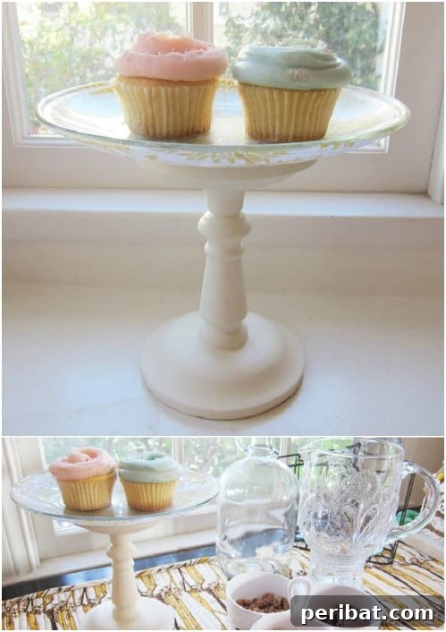 Gorgeous $3 DIY Cake Stand