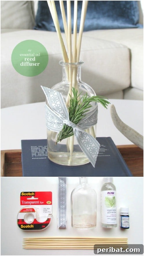 DIY Essential Oil Reed Diffuser
