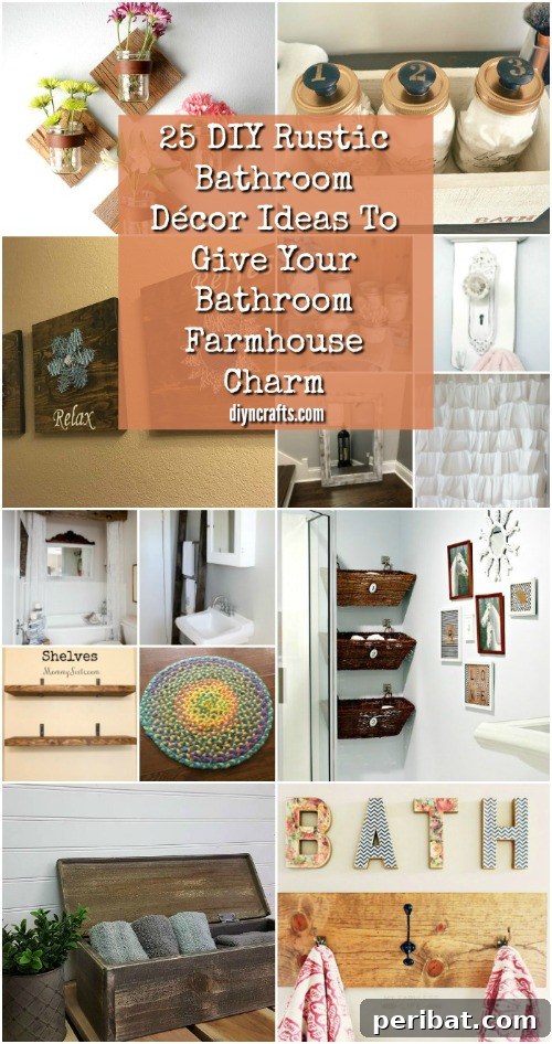 25 DIY Rustic Bathroom Décor Ideas To Give Your Bathroom Farmhouse Charm