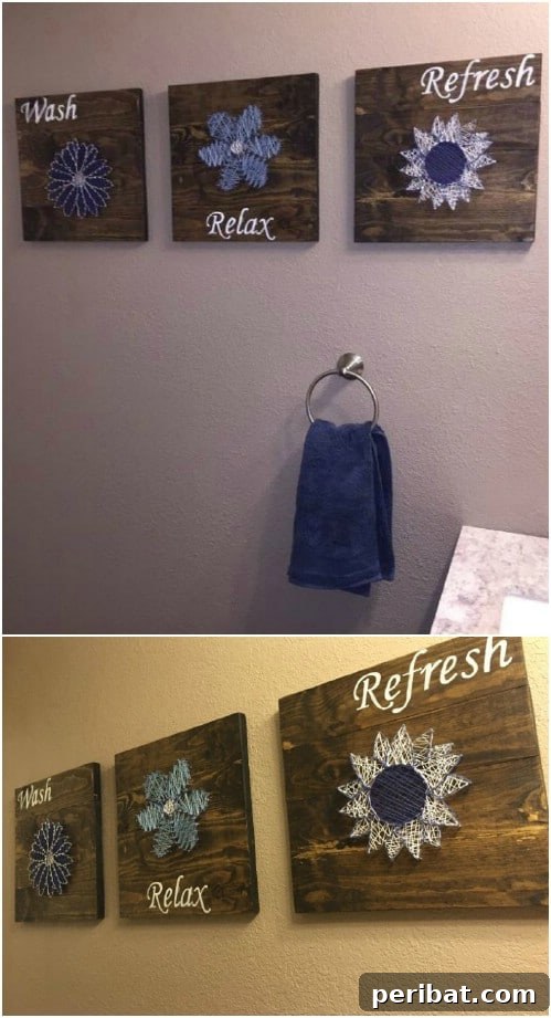 DIY Bathroom Wall Art